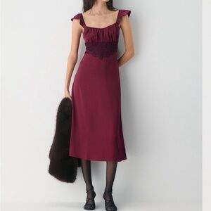 Aritzia Magnate Satin Dress
